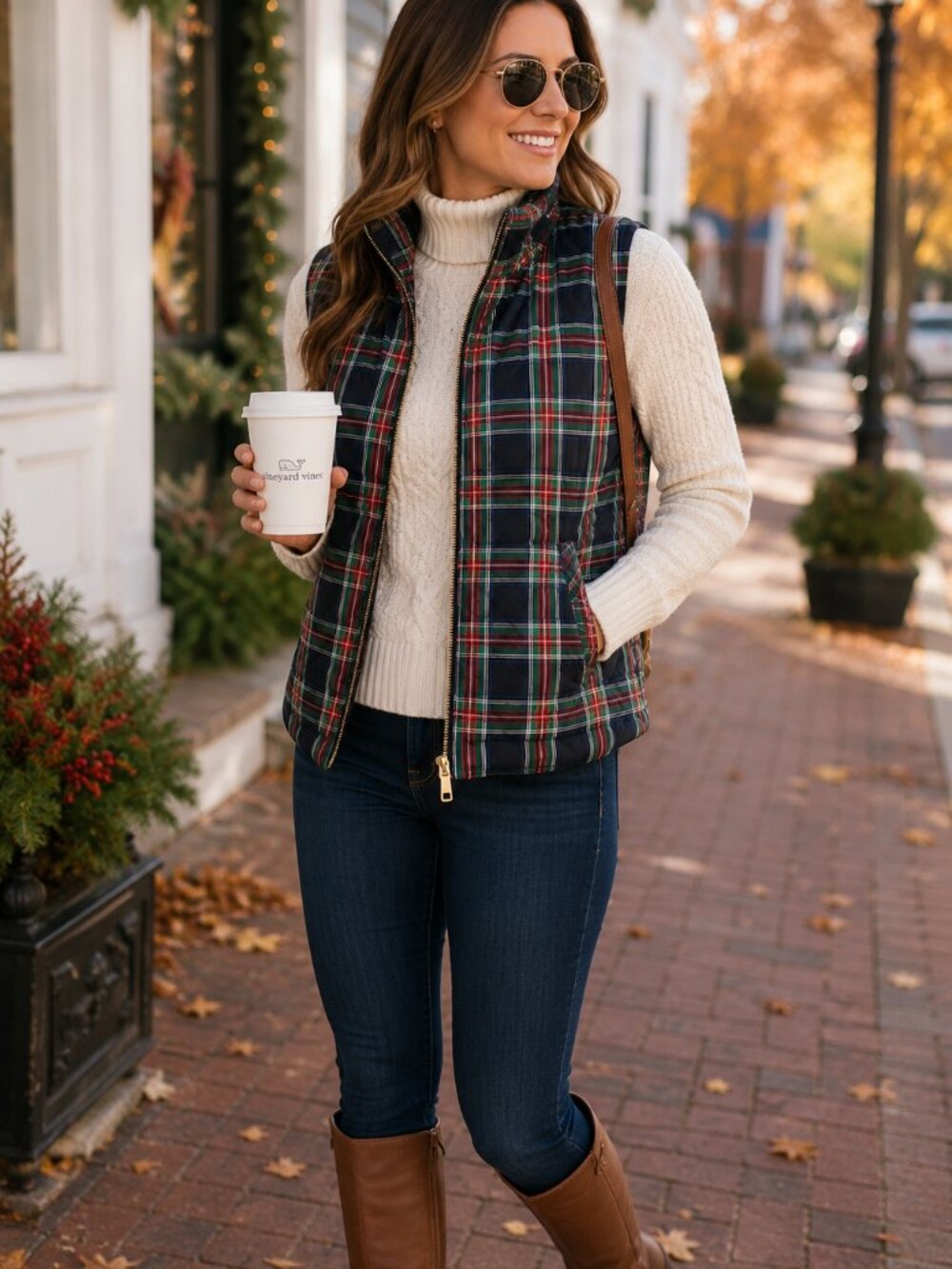 NWT Vineyard Vines Tartan Plaid Quilted Puffer Vest - Size XXS - Preppy Holiday